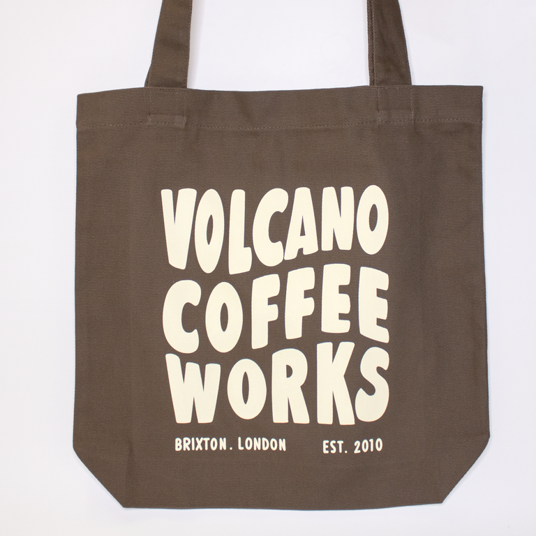 Volcano Brown Tote Bag