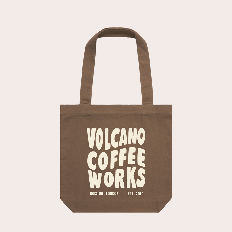 Volcano Brown Tote Bag