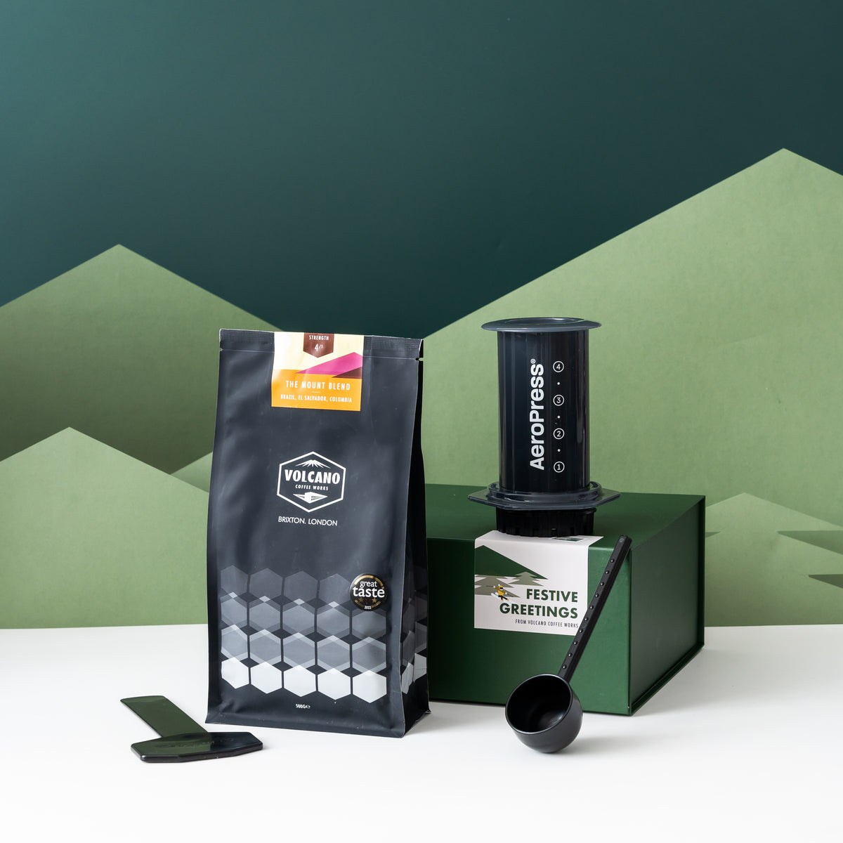 Aeropress & Coffee Gift Set Volcano Coffee Works