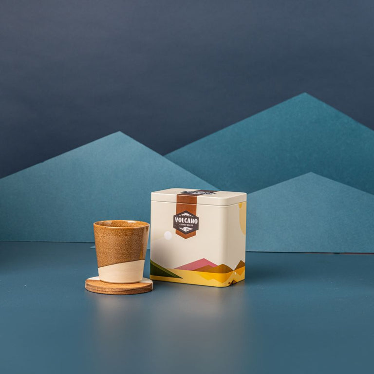 Cup, Coaster and Coffee Tin Set