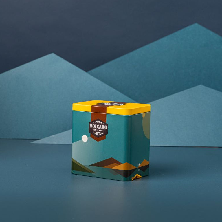 Blue Coffee Tin & Festive Coffee Set