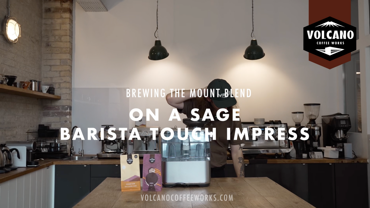 How to Brew on a Sage Touch Impress - Volcano Coffee Works