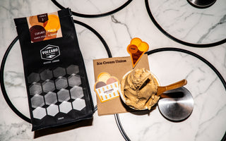Volcano x Ice Cream Union: Caramel Crunch Coffee Meets Ice Cream.
