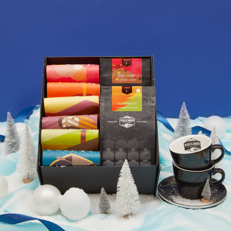 Coffee Bundle with 2 Cup & Saucers Gift Box