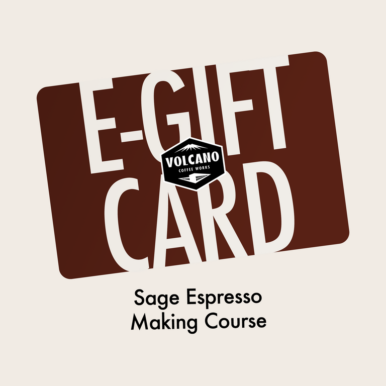 Sage Espresso Making Course Gift Card