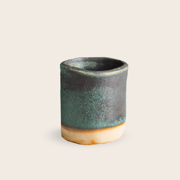 Green Ceramic Coffee Mugs - Volcano x Firing Station