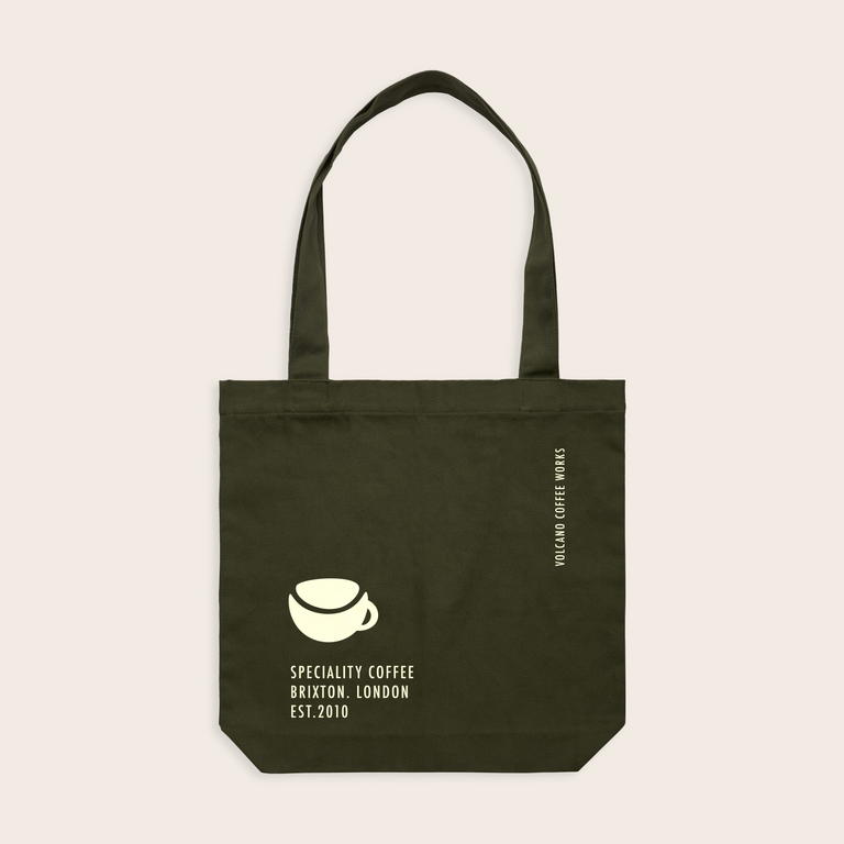 Volcano Green Tote Bag