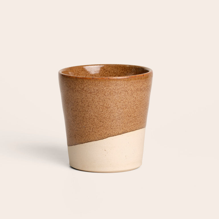 Brown Ceramic Coffee Cup - Volcano x Melisa Dora