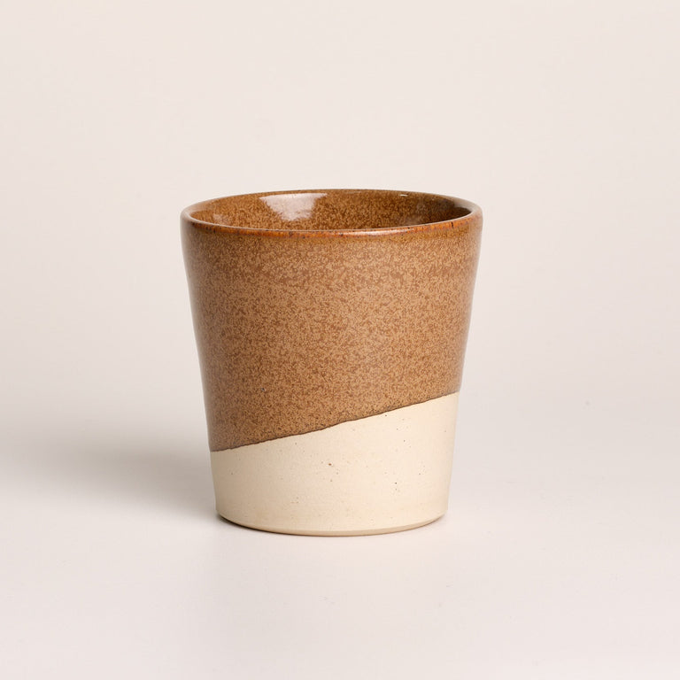 Brown Ceramic Coffee Cup - Volcano x Melisa Dora