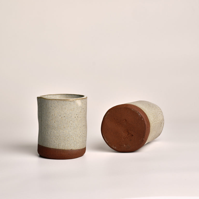 Cream Ceramic Coffee Mugs - Volcano x Firing Station