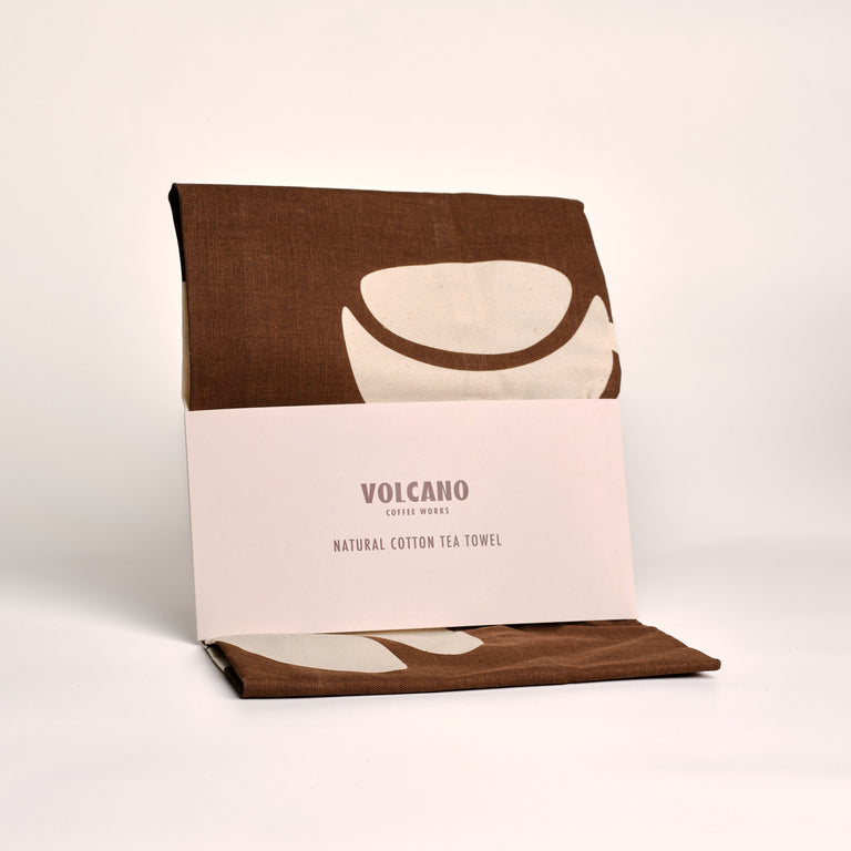 Volcano Cream Tea Towel