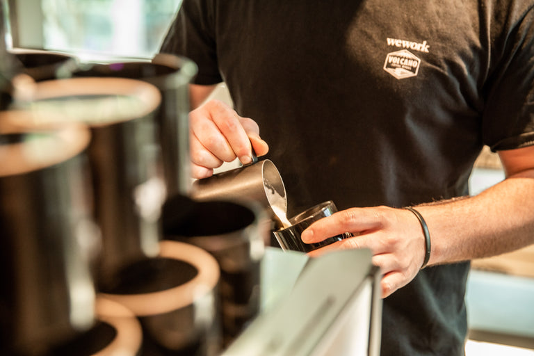 Your coffee break, brought to you by Volcano & WeWork