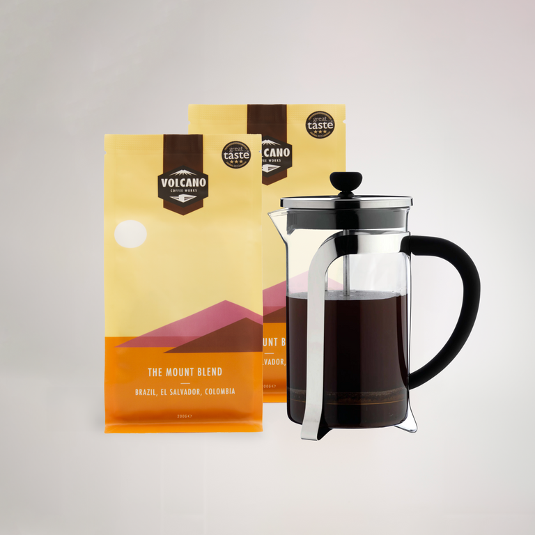 Cafetiere & Mount Blend Coffee Gift Box