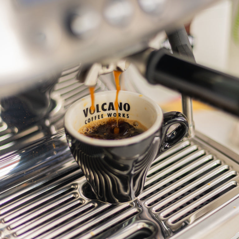 Black Flat White Cup