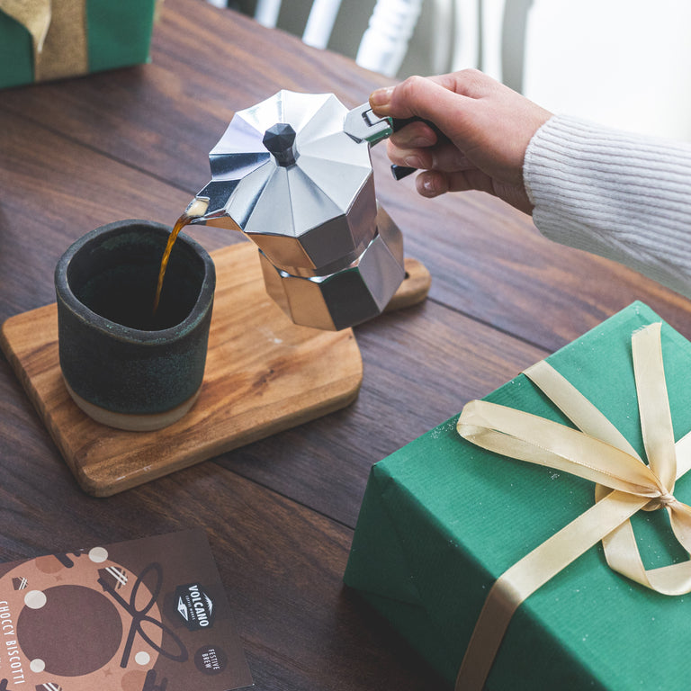 Green Ceramic Coffee Mugs - Volcano x Firing Station